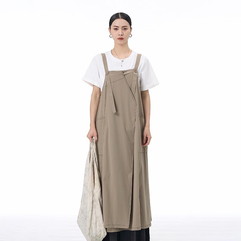 Summer 2026 New Plus Size Women s Loose Slimming Strappy Dress in Japanese Korean Street Style One Size