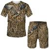 Camo Hunting Animal Tracksuit Camouflage 3D Print Men Fashion Short Sleeve T-Shirts Shorts Sets Streetwear Sportswear Kids Suits