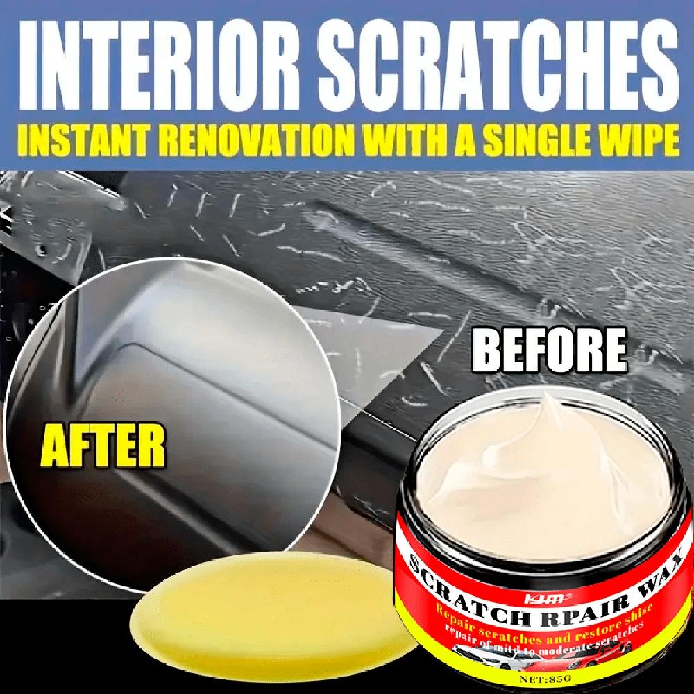 80g All-in-One Car Scratch Remover & Polish Wax Kit with Nano Technology - Paint Scratch Repair, Swirl Mark Remover, Glossy Fini