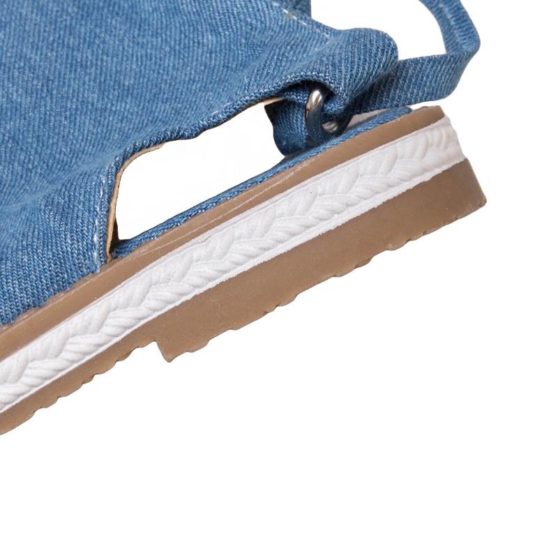 Over the Knee Boots Sandals Women's Summer Denim Sandals Custom Roman Gladiator High Top Ladies Long Boots Beach Sandals WSH3896