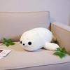 5060Cm Mignon Phoque Blanc Peluche Jouet Dessin Animé Animal Marin Poupée Remplie Oreiller Doux Allongé Cadeau d'Anniversaire de Fête Pour Enfants Garçons Filles