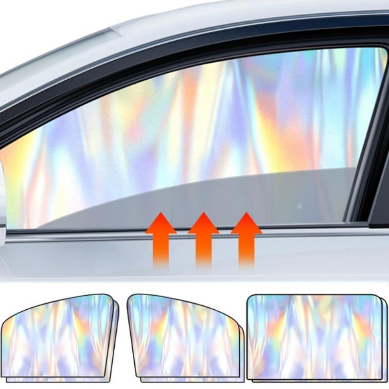 Magnetic Car Sunshade UV Protection Curtain Sun Shield Cover Titanium Silver front/rear Car Sun Shades Summer Sun Protection