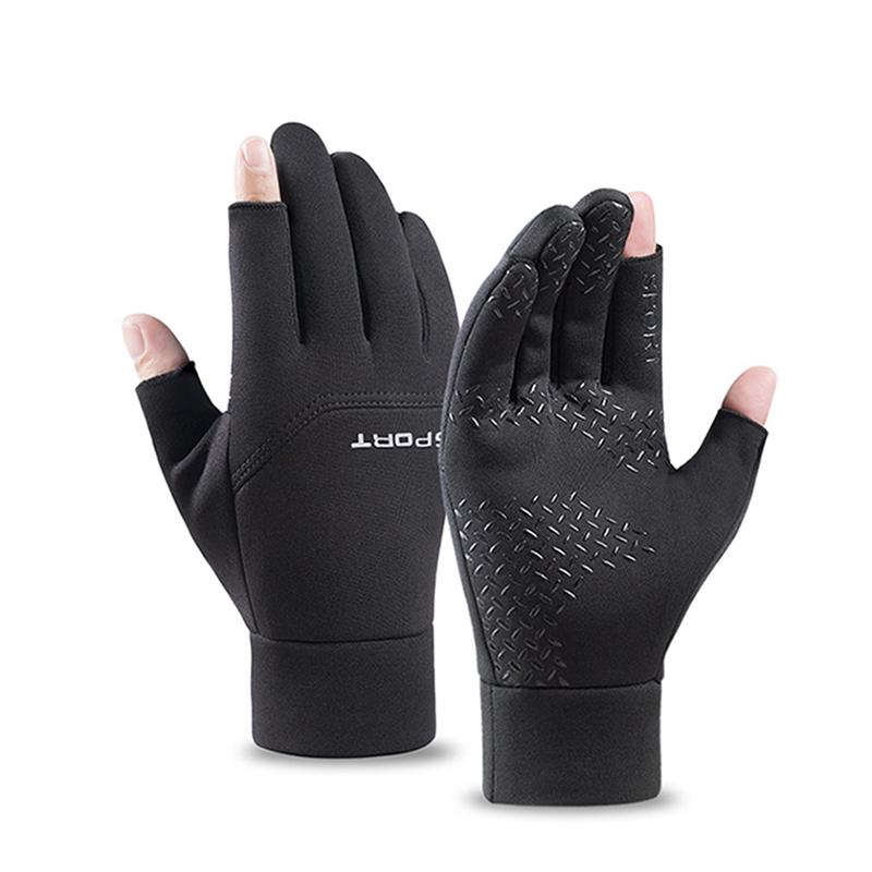 Warm Men Women Gloves Autumn Winter Cycling Hiking Water-Repellent Gloves Touchscreen Anti-Slip Sport Windproof Motorcycle Glove L