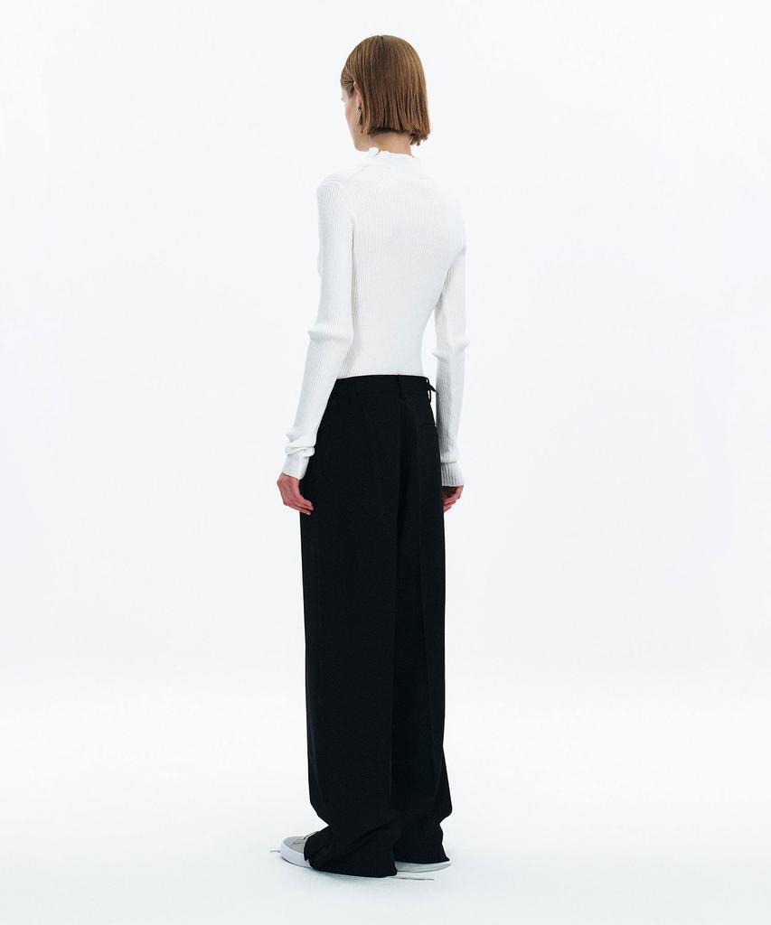 Yunse Wide Wool Pants (Black)