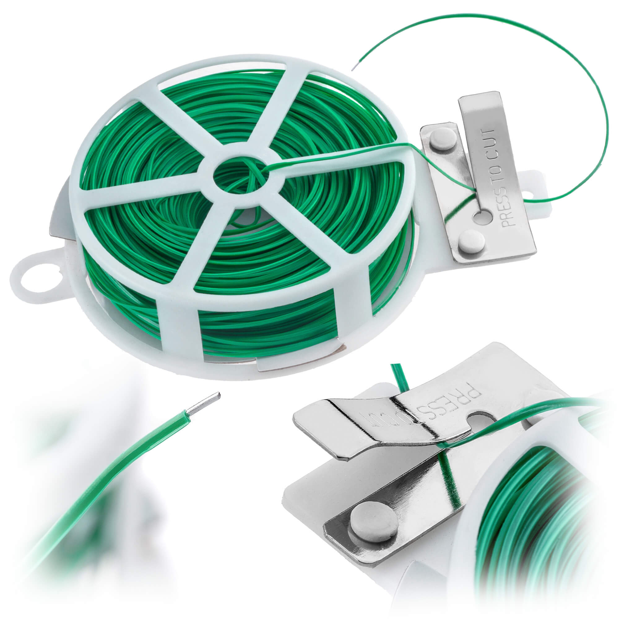 Fil de jardin KADAX en PVC avec coupe-plantes, 50 m