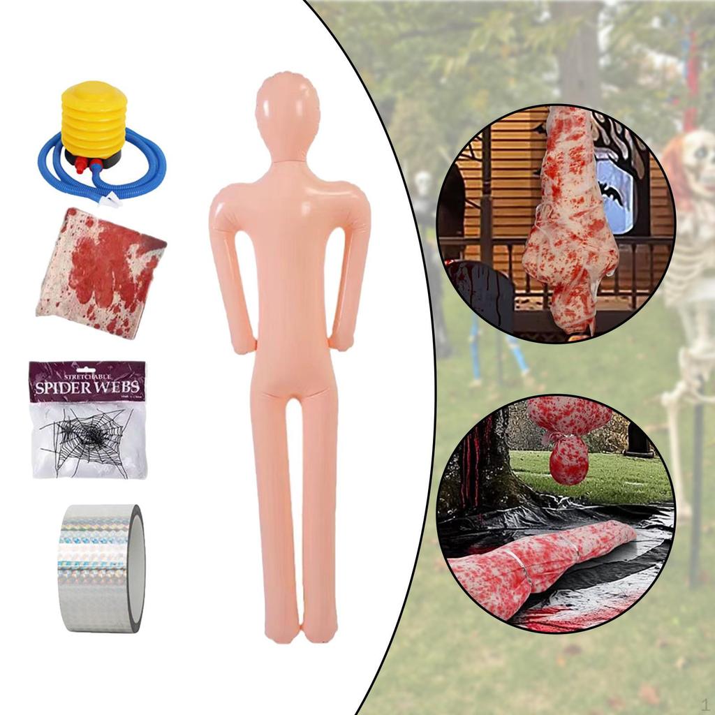 Halloween Leichen Requisiten Dekoration Aufblasbare Schaufensterpuppe Ornament Requisite Liegende Leiche für