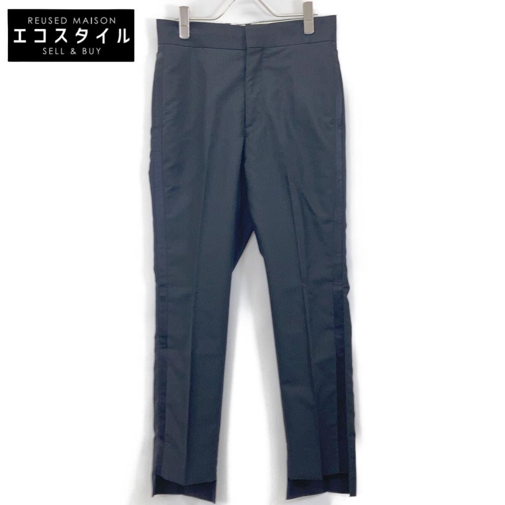 chaos CH005054ER Black Wool X Mohair Center Press Sideline Shorts Bottoms Not Written blackUsed