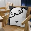 Cute Cartoon M-Mojjilong Cushion Cover Pillow Cover Decor Pillowcase Printed Cushion Case for Couch