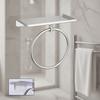 Elegant Brushed Towel Holder Rack For Small Space 180 Degrees Rotate Function 304 Stainless Steel
