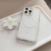 Lily Magnetic Suction Bracket 16pro Max Transparent IPhone 15 Mobile Phone Case Suitable for 13 Anti Fall Fresh 14