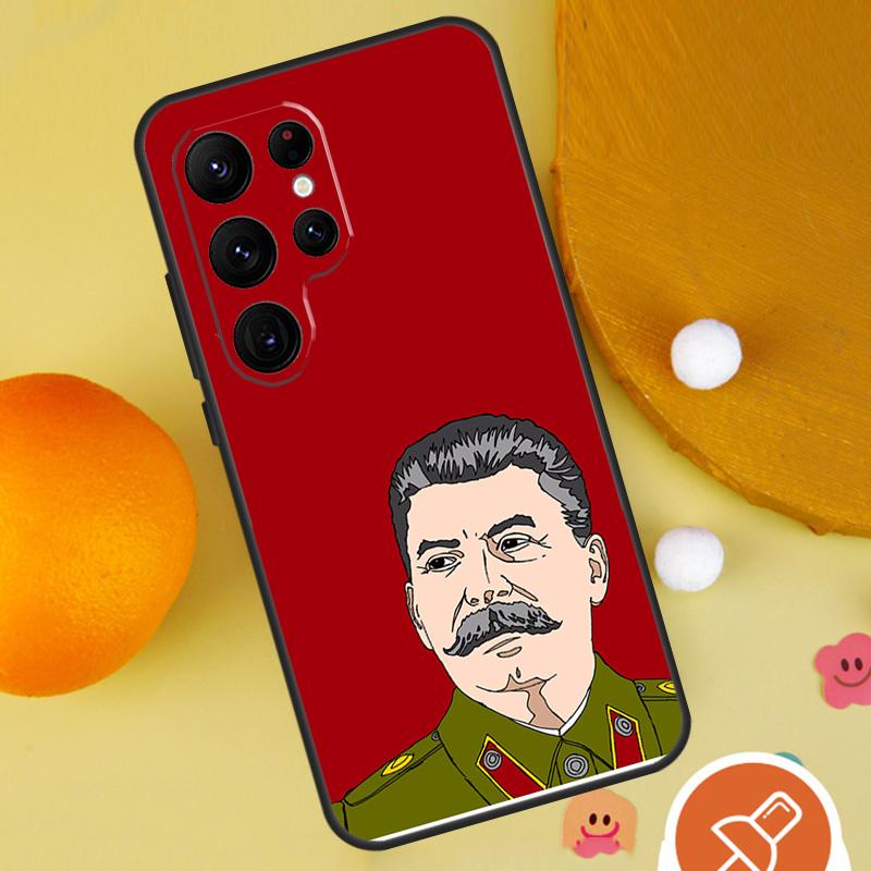 Stalin Soviet Phone Case For Samsung Galaxy S25 Ultra S24 S22 S21 Ultra S9 S10 S20 Plus S23 FE Funda Cover
