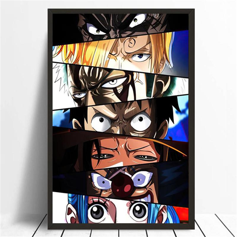 Japanische Anime-Charakteraugen Leinwandgemälde Wandkunst Poster Dekorative Malerei Wandgemälde Zuhause Kinderzimmer Ästhetische Dekoration