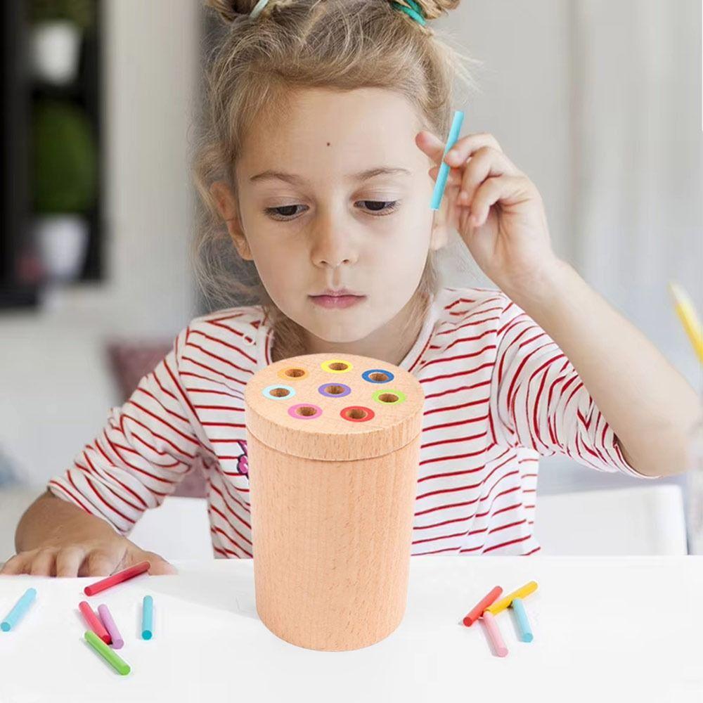 Shape Matching Montessori Toys Teaching Aid Wooden Learning Toys Color Sorting Toys  Toddlers