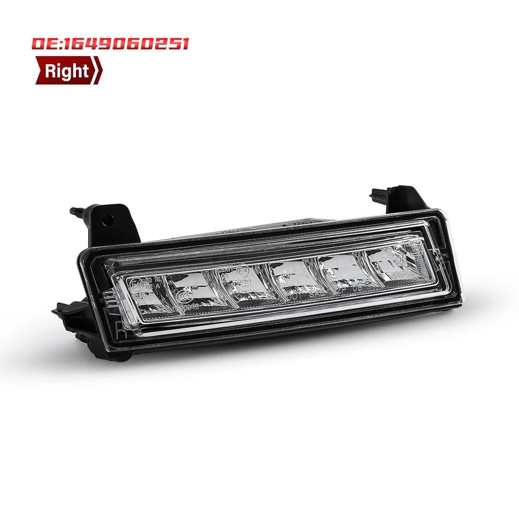 LED DRL For Mercedes Benz W164 X164 X204 ML350 ML450 GL450 GLK350 2009-2013 Foglamp Front Bumper Headlight 1649060251 1649060151