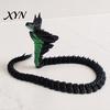 Detailed Snake Collectible Ornament, 3D Printing Poseable Figure with Movable Exotic Animal Ornament Joints Flexible Postures, Dark Themed Desktop