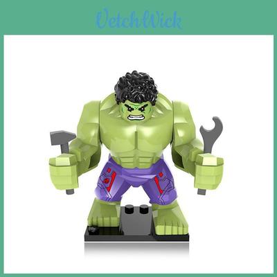 Hulk Supereroe Giocattolo Grande Azione Mini Figure Blocchi da Costruzione Plastica Abs Resistente Regalo Educativo Per Bambini Colore Verde Dimensione 7cm