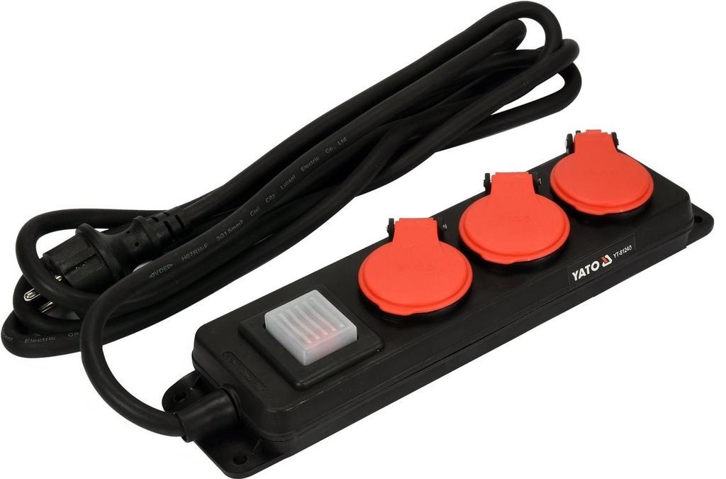 Hd Extension Power Strip 3G With/U 3M Yt-81240 Yato