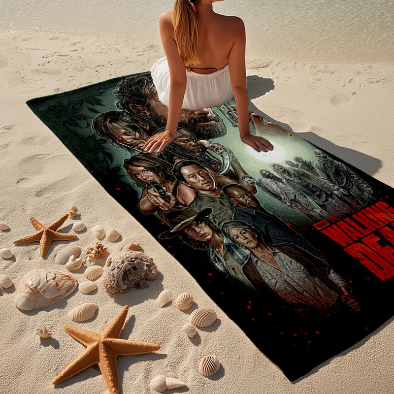 Warriors Of Dead Beach Towel, Super Soft Microfiber, Gift for Her/Him, Birthday, for Pool, Beach, Travel, Home Decor Fan gifts