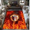 Bologna FC Soccer Football Pattern Soft Area Rug Non Slip Indoor Floor Carpet Sports Decor Mat for Bedroom