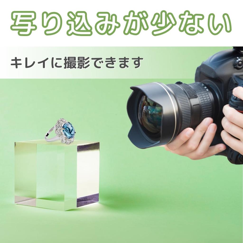 SALUDABLE Acrylic Stand Display Stand Block Pedestal Exhibition Stand Cylinder Square 6 Types