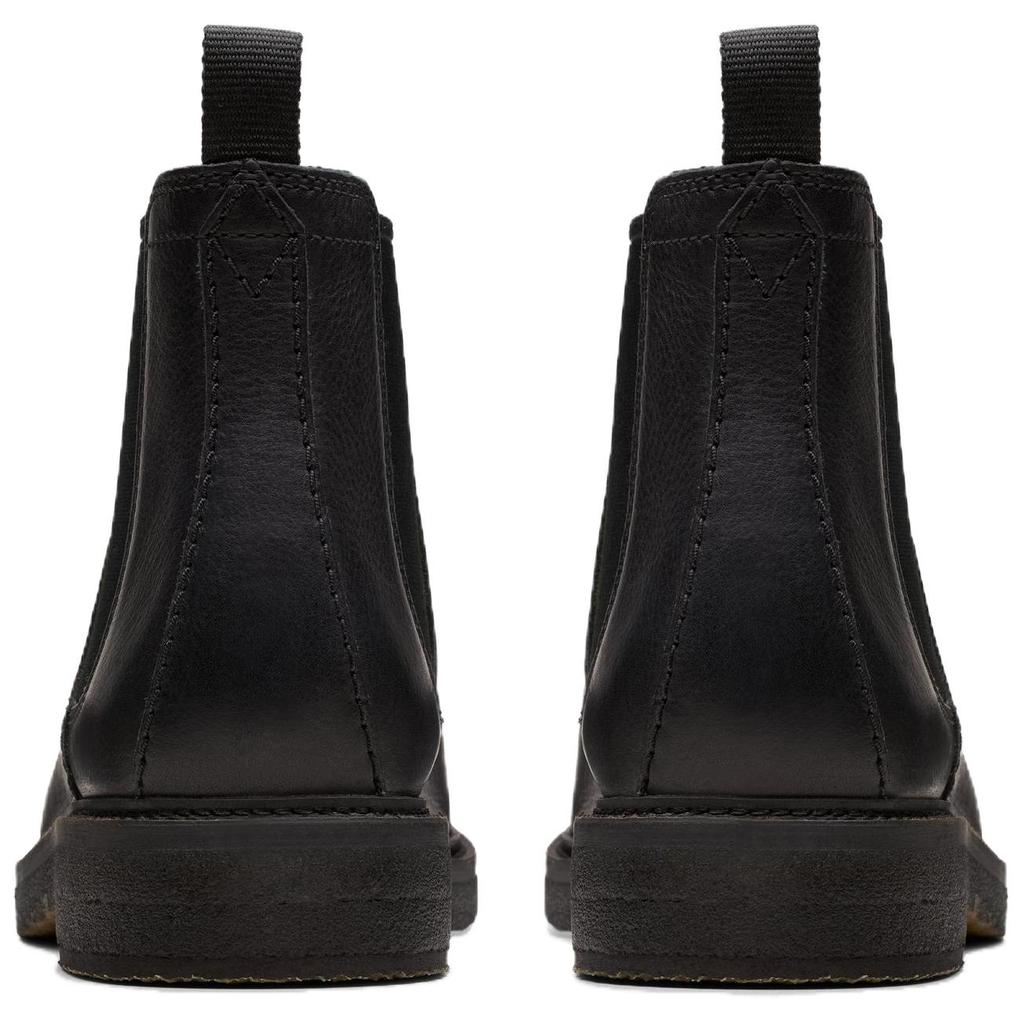 Clarks Leather Slip-On Lightweight Short Chelsea Boots Men boots Black 26179688