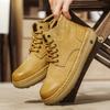 Men Boots Winter High Top Leather Shoes Fashion  Shoes Fashion Ankle Boots Business Casual Outdoor Shoes Male Sneakers New
