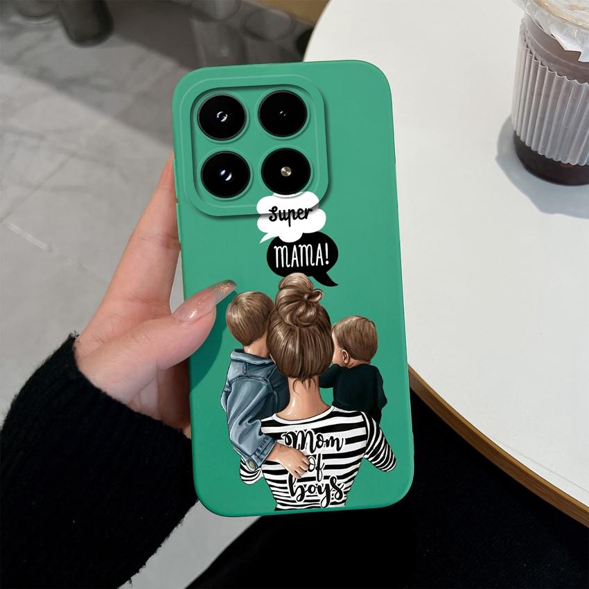 Trendy Girl Liquid Silicone Phone Case For Xiaomi 17 14 14T 15 15T Pro Poco C71 C75 M7 M8 F7 F8 Casing Premium Anti Slip Durable Shell For Xiaomi Capa