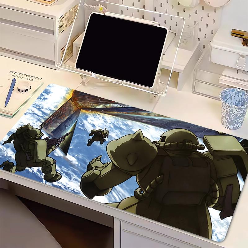 Mouse Pad Mechanical Warrior Ggundam Zzaku II Anime Desk Mat Gamer Office Computer Carpet Keyboard Table Accessories Mousepad 800x300x2mm