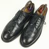 70s Vintage ANSI Z41.1-190 Steel Toe Long Wingtip Safety Shoes Black Size 7.5D / 25.5cm(USED)