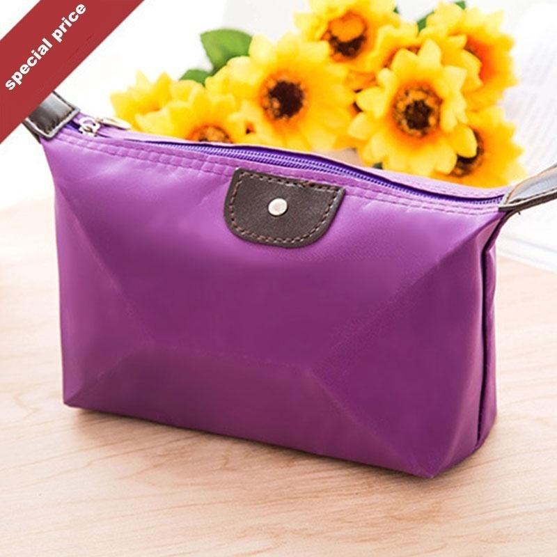 Fashion Lady Travel Make Up Cosmetic Pouch Bag Clutch Handbag Casual Purse HOT (Color:11 Colors)