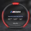 For BMW M X1 X3 X5 X6 E39 E46 E87 E90 E92 F10 F15 F25 F30 Carbon fiber Suede Leather Car Steering Wheel Cover Auto Accessories HG5