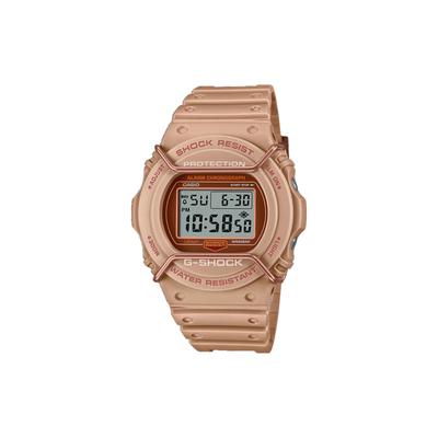 200 Meter wasserdicht Quarzharzarmband für Herren und Damen rosa Zifferblatt DW-5700PT-5JF