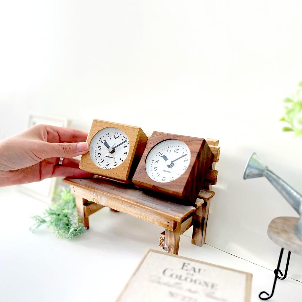 KATOMOKU Alarm Clock 7 Natural km-99NA Alarm Clock 7 X 7 X 4.1cm