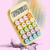 12-stelliger Süßigkeitenfarb-Taschenrechner Anti-Rutsch-Pad Mechanische Tastatur Arithmetik-Taschenrechner Langlebig Großer Bildschirm