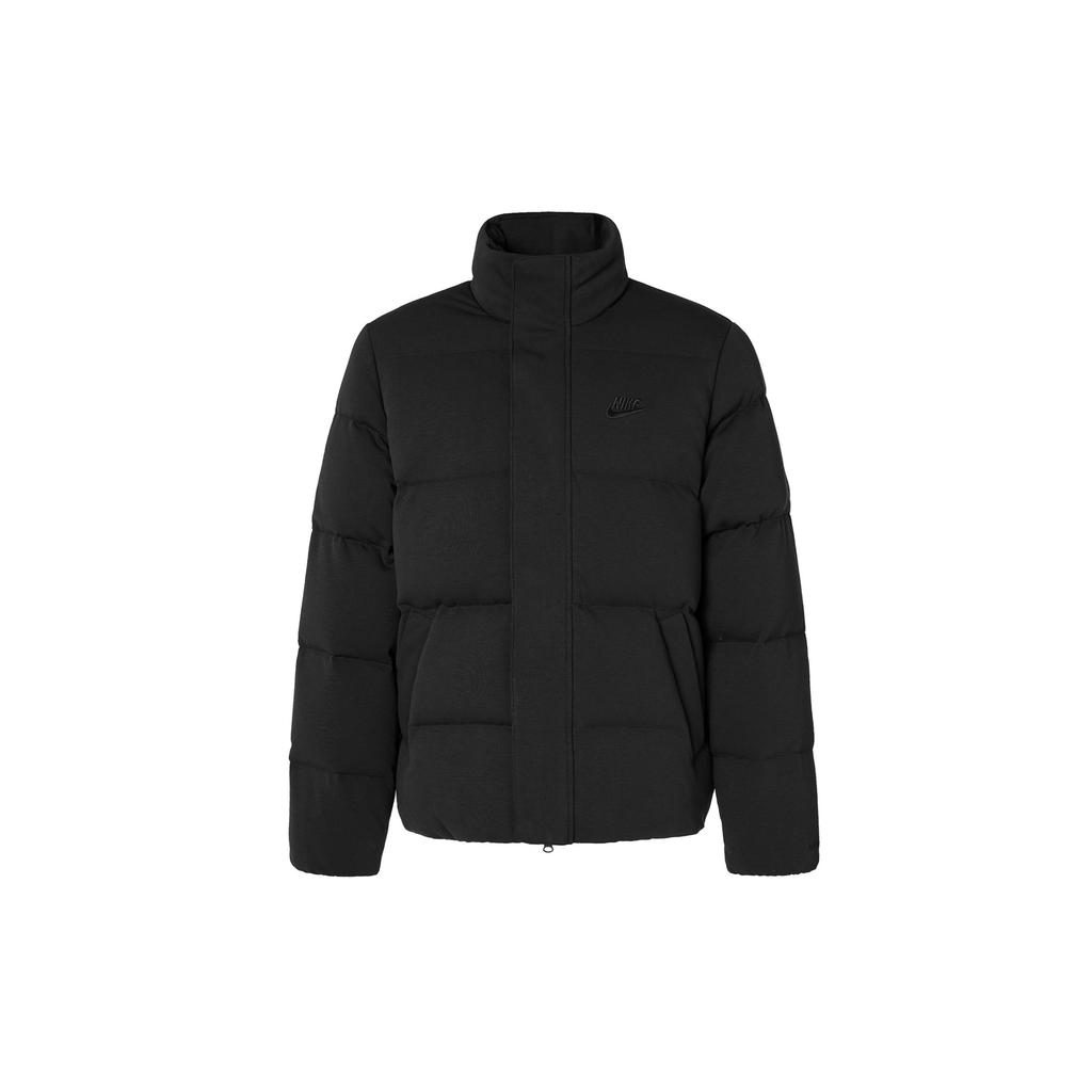 Nike Down Jackets Men's Black Stand Collar Moderate FB7855-010