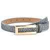 Bling Bling Funkelnder Strassgürtel Vielseitiges Luxusmarken-Design PU-Ledergürtel Glitzer Vintage Trendiger Taillengürtel