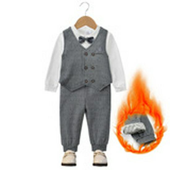 Schonku Kids' 2025 Spring & Autumn Formal Suit: First Birthday Gentleman Set