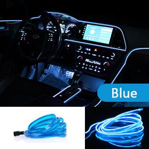 1M/3M/5M USB LEDowe Światło Ambientowe Do Samochodu Panel LED Deska Rozdzielcza Neonowy Pasek Dekoracje Wnętrza Atmosfera EL Światło Linia Rurka Z