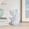 Artistic Ocean Themed Vase 3D Printed Mermaid Conch Storage Ornament, Mini Decorative Shell Desktop Organizer Flowerpot, Creative for Home Office