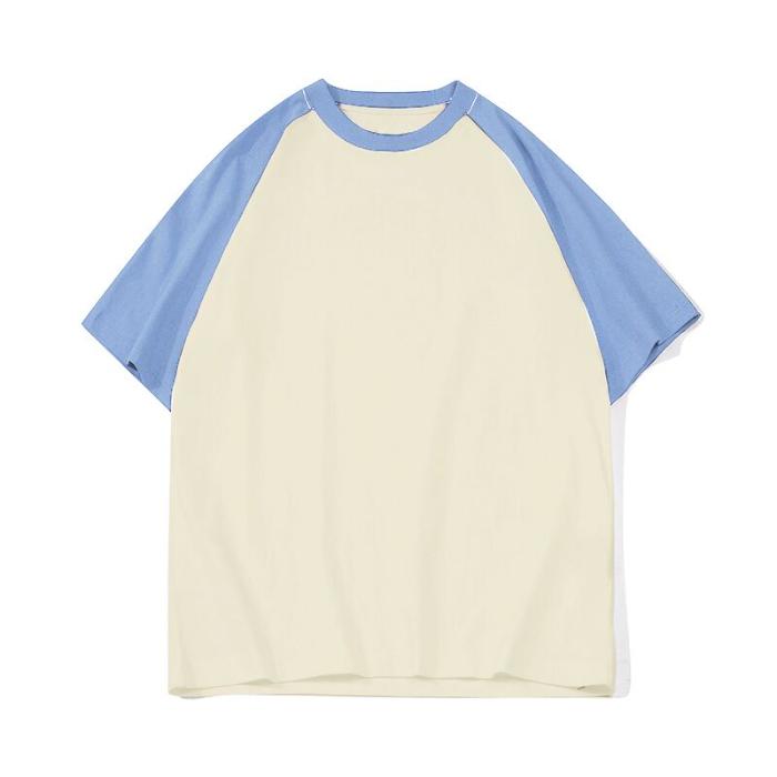 220g pure cotton Summer T shirts for Men Casual Oversized male Streetwear T-shirt Unisex Basic Solid Young boys y2k Tops