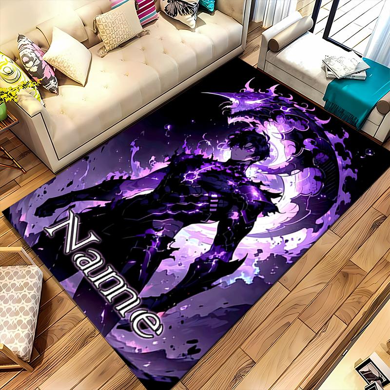 Custom Personalization Solo Leveling Area Rug - Perfect For Kitchen, Bathroom,Laundry Room Decor Large Size Available,Gift All Seasons