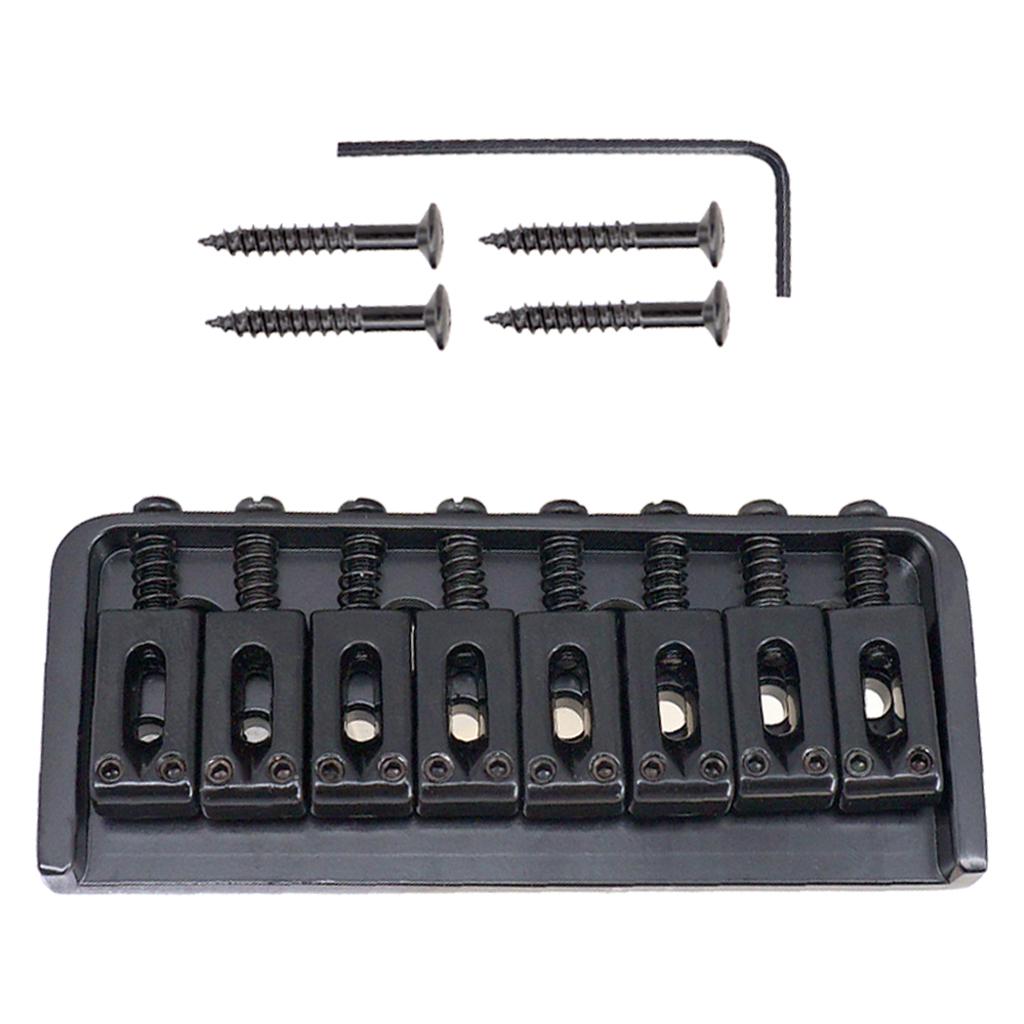 

Bridge Bridge Tailpiece Set for 8 String Electric Guitar - 1x Bridge + 4 X чёрный