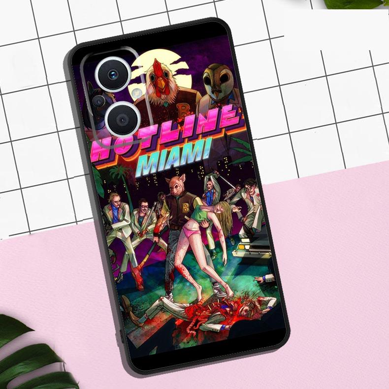 Game Hotline Miami Case For OPPO Reno 13F 12F 11F 8T 7 8 10 11 12 13 Pro OPPO Find X8 X6 Pro X3 X5 Lite Cover