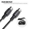 USB IN-OUT MIDI Cable Converter, Professional PC/ Laptop/ Mac To Music Keyboard Adapter Cord for Home Pinao Music Studio