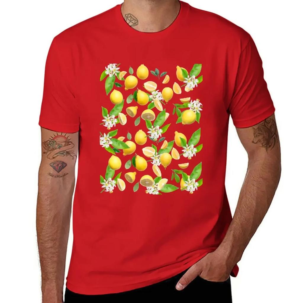 Refreshing Lemons T-Shirt Plus Sizes Customizeds Mens Vintage T Shirts