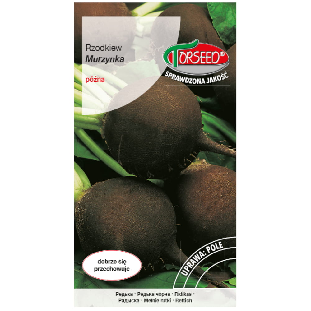 Radish Murzynka Fresh Vegetable Seeds PREMIUM 5g
