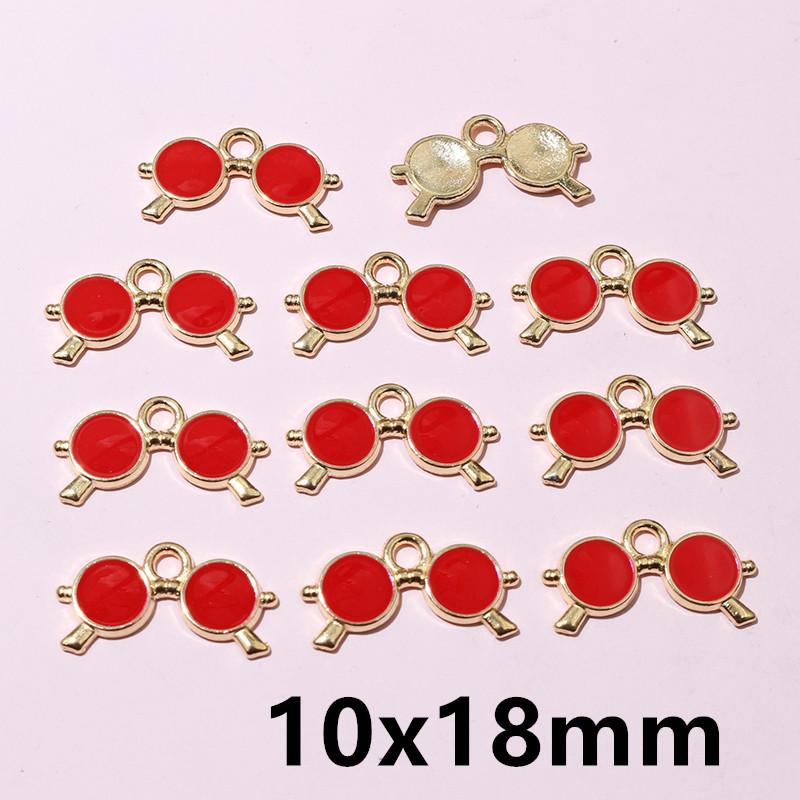 20pcs 12x13mm Enamel Bone Charms Pendant Small Cute DIY Jewelry Making Accessories for Bracelet Earrings Keychains 
