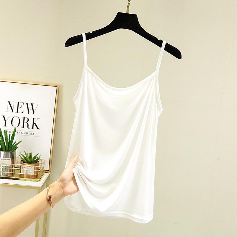 Niche tube top sling vest summer thin inner sleeveless women's clothing large size outer wear thin top women