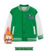Boys' Versatile Spring/Autumn Jacket - Trendy Velvet Baseball Cardigan