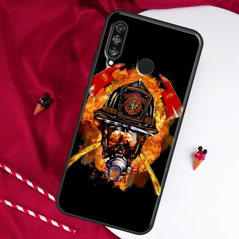 Firefighter Heroes Fireman For Huawei Nova 10 SE 9 5T 12s 12i 11i Y91 Y90 Y60 Y70 Y72 Y61 P20 P30 P40 Lite P60 Pro Case